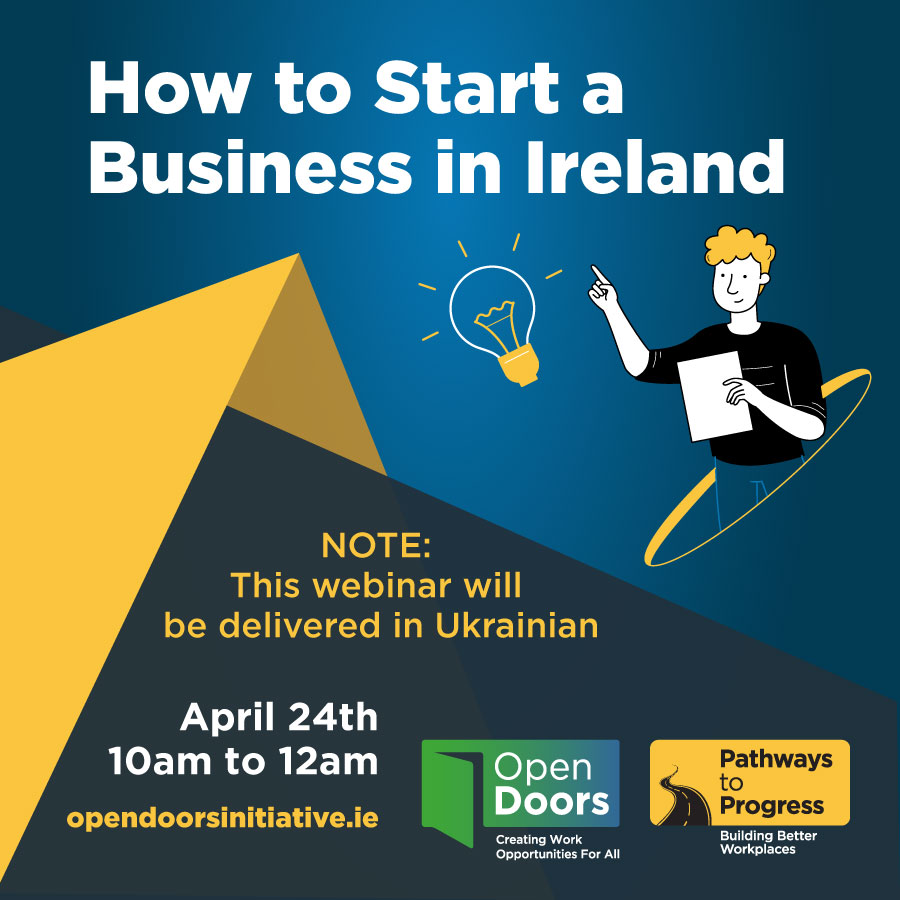 Webinar: How to Start a Business in Ireland (Ukrainian) – April 24th